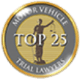 Motor Vehicle Trial Lawyers Top 25 badge